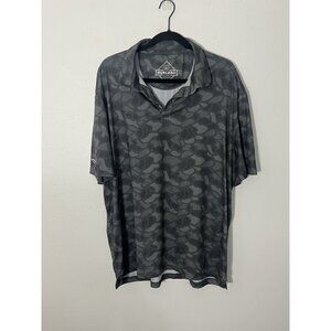 Burlebo Stone Camo Performance Polo Size XL